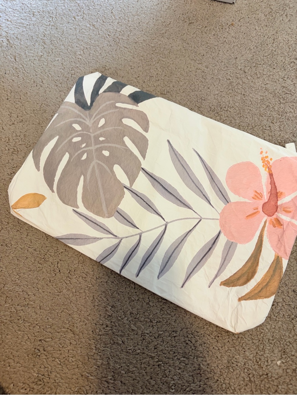 NWT - Aloha Collection Travel Pouch Pink Hawaiian Floral - Picture 4 of 5